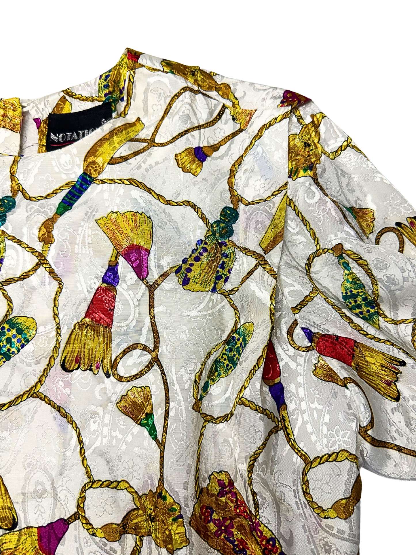 vintage tassel blouse