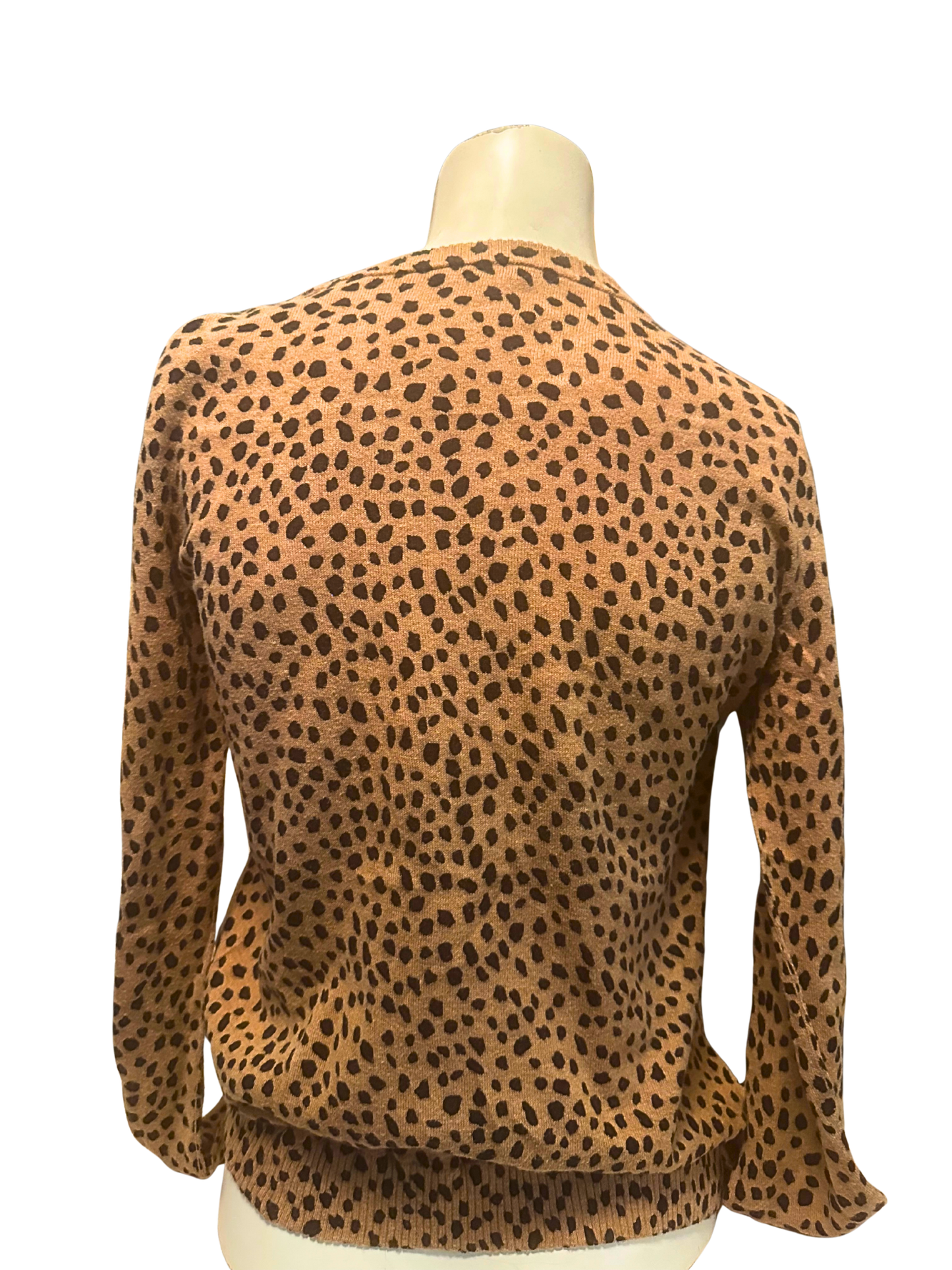 leopard knit sweater