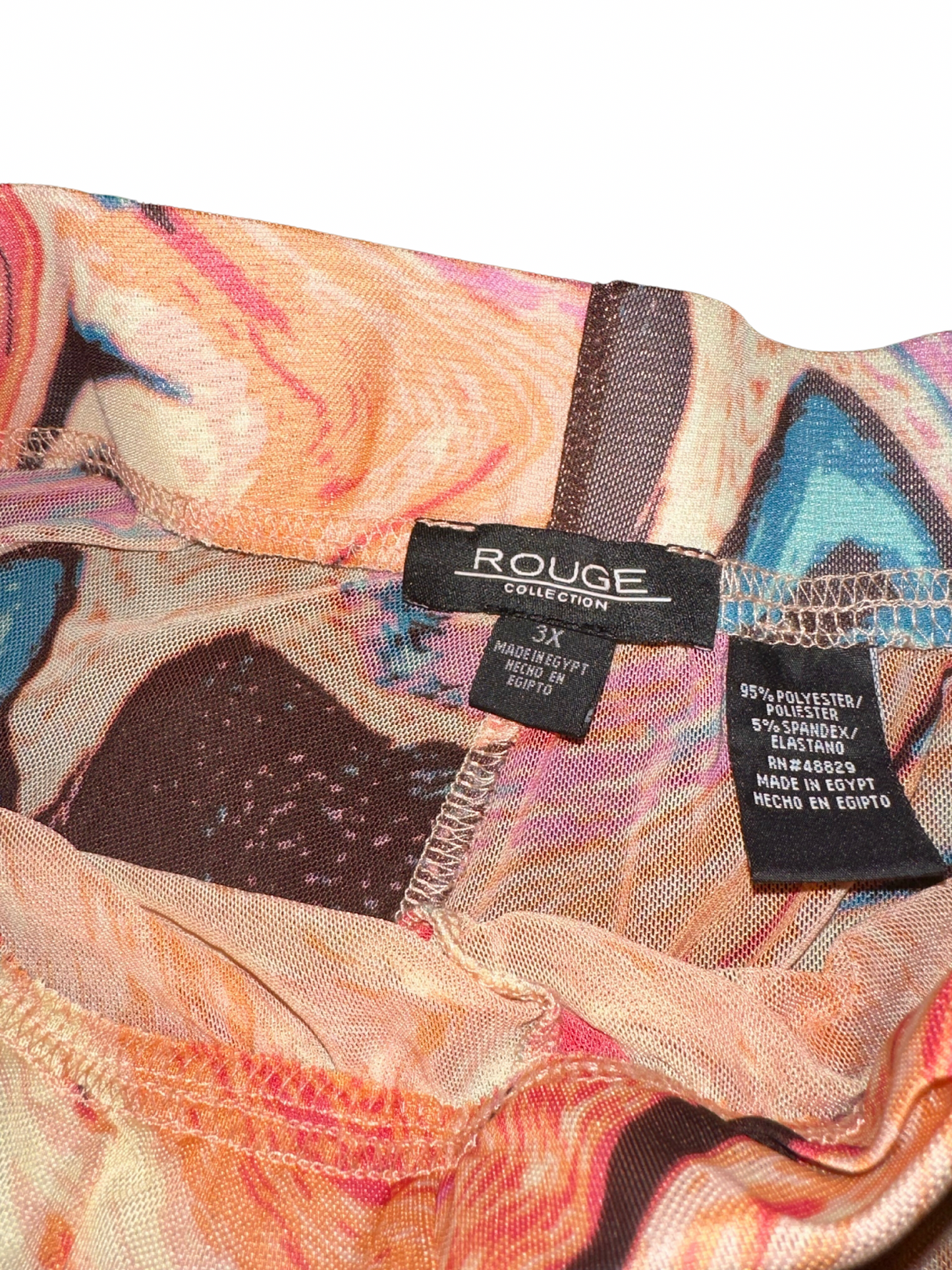 sheer trippy shorts