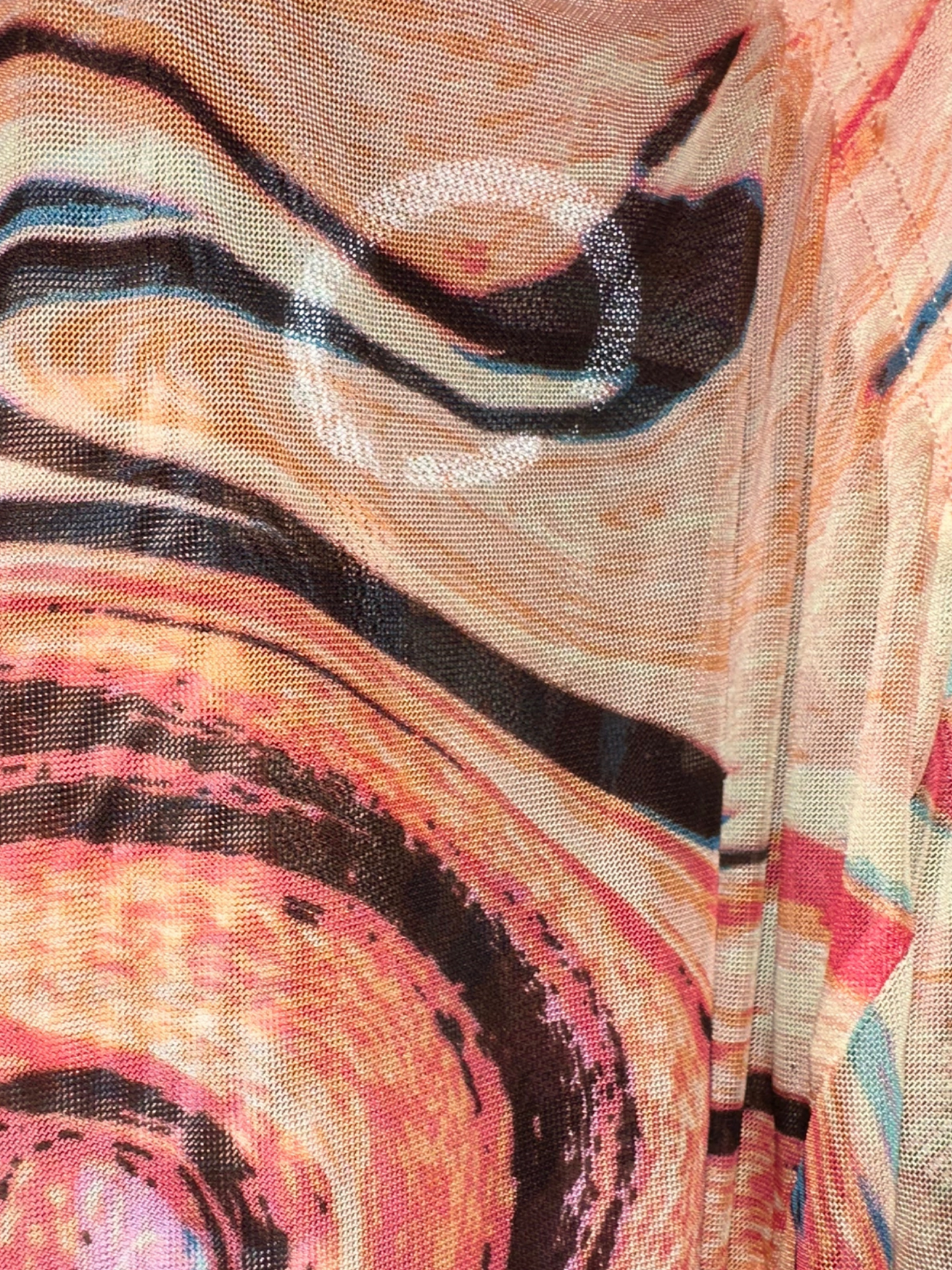 sheer trippy shorts