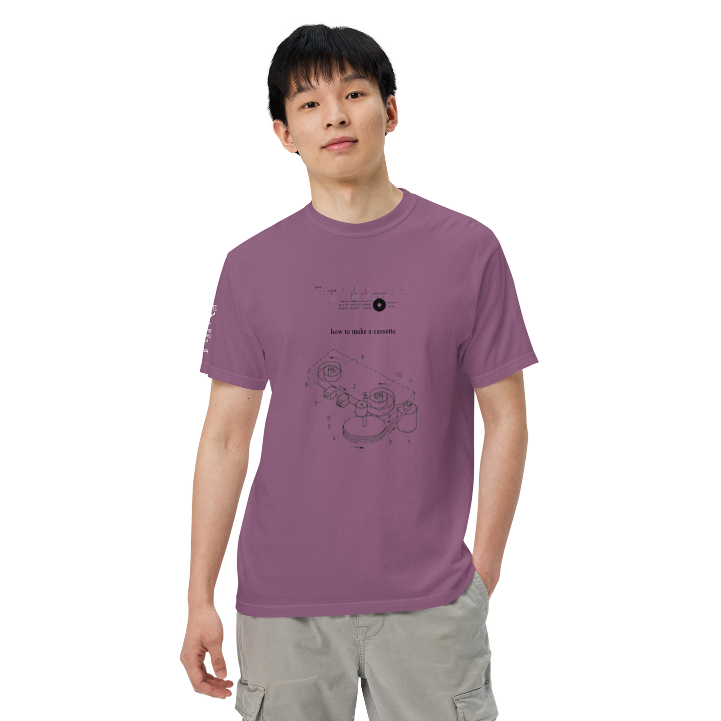 "how to make a cassette" tee ver. 1
