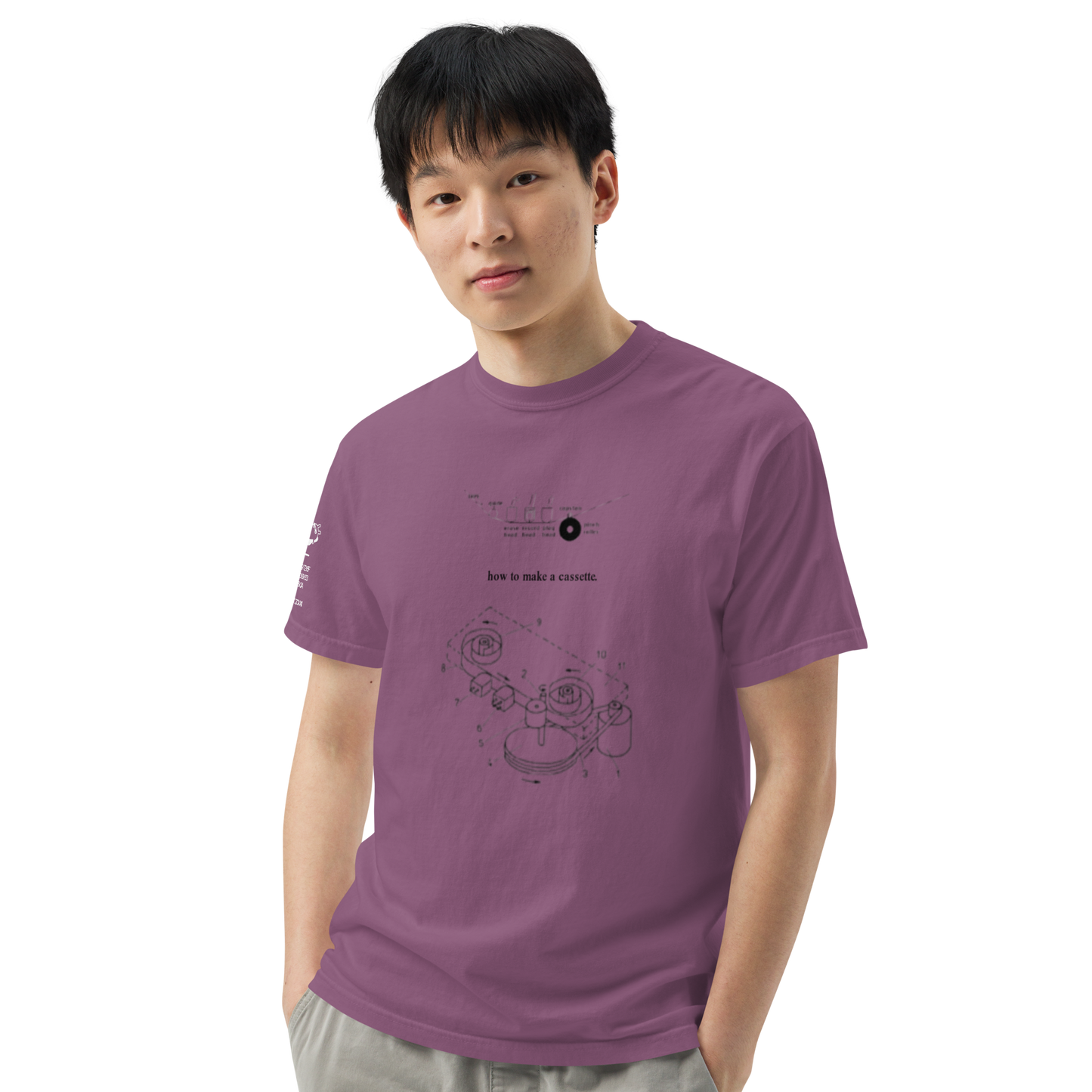 "how to make a cassette" tee ver. 1