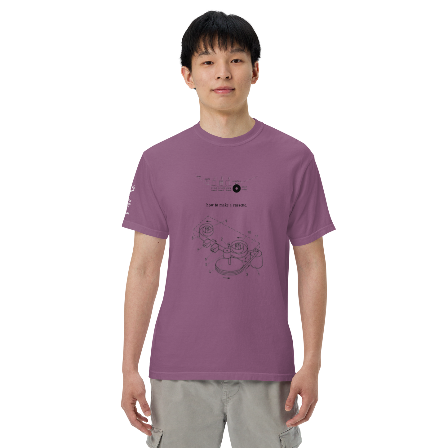 "how to make a cassette" tee ver. 1