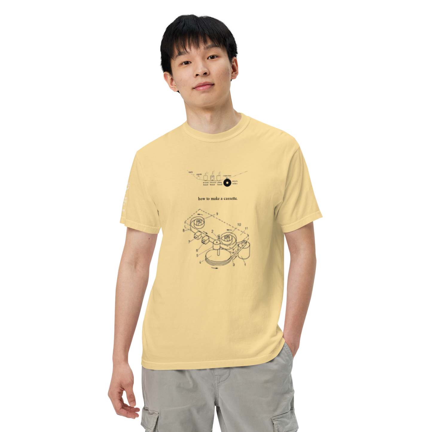 "how to make a cassette" tee ver. 1