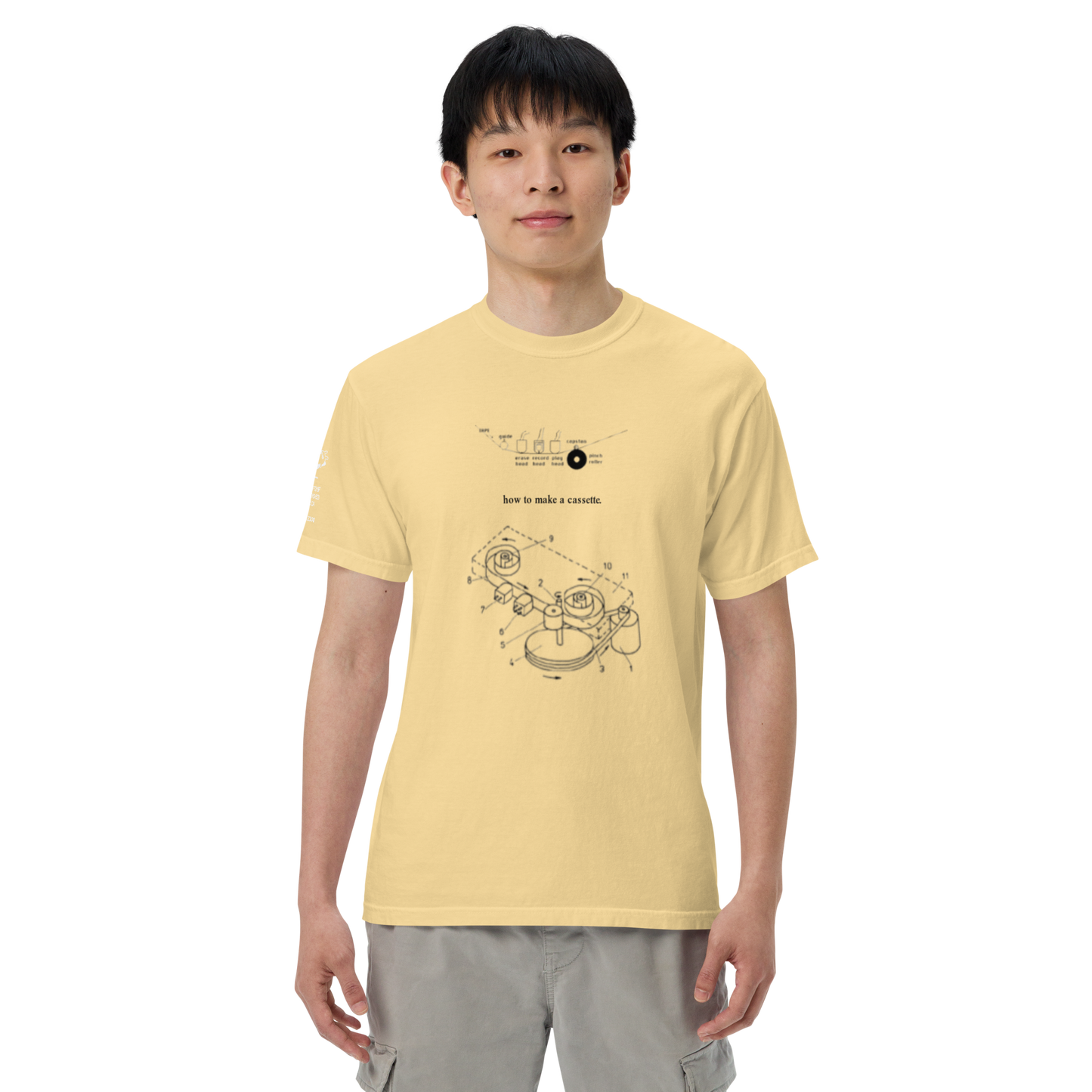 "how to make a cassette" tee ver. 1