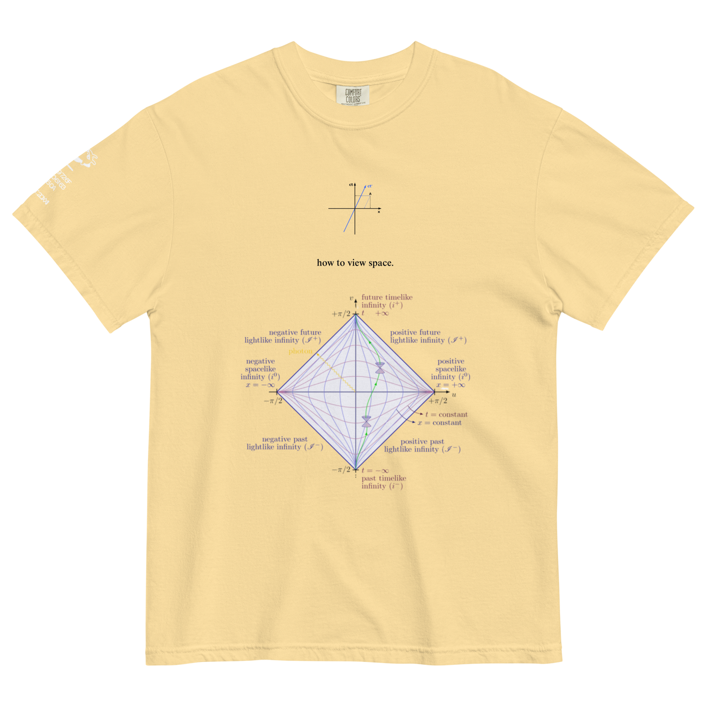 "how to view space" 001 tee
