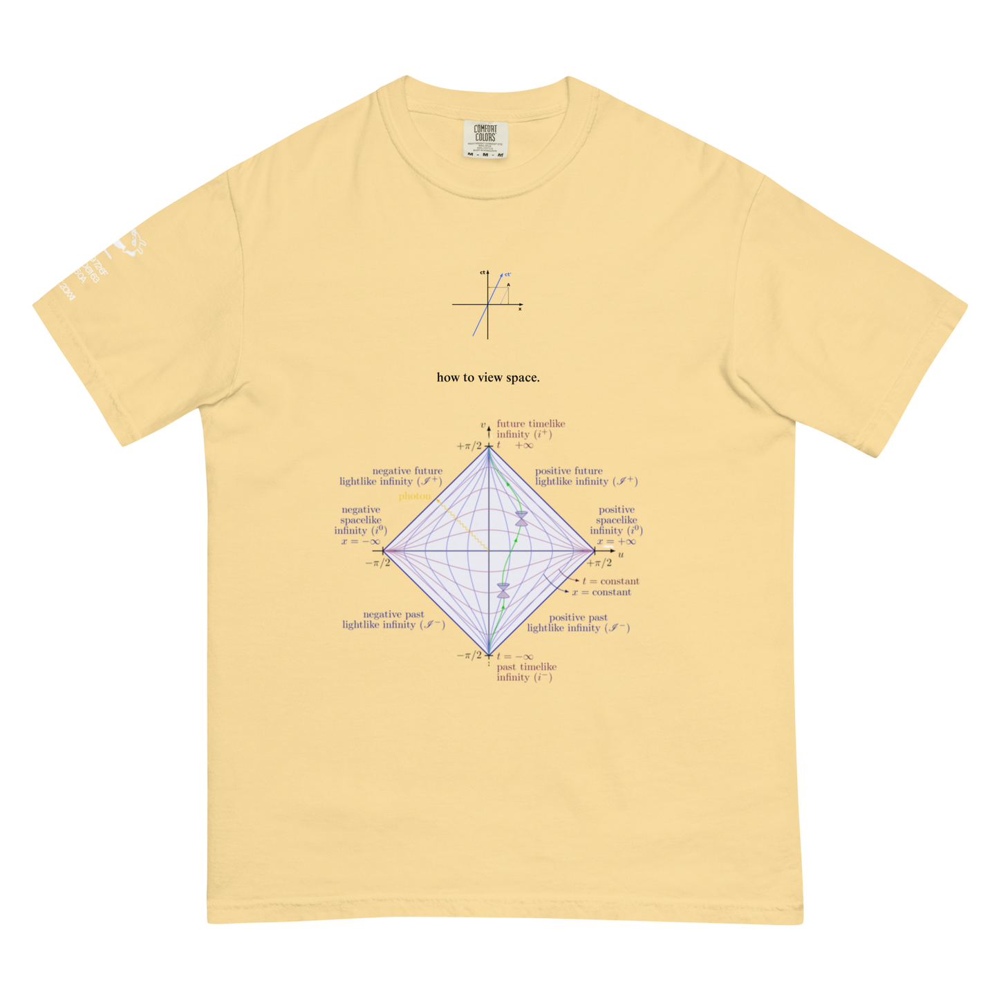 "how to view space" 001 tee