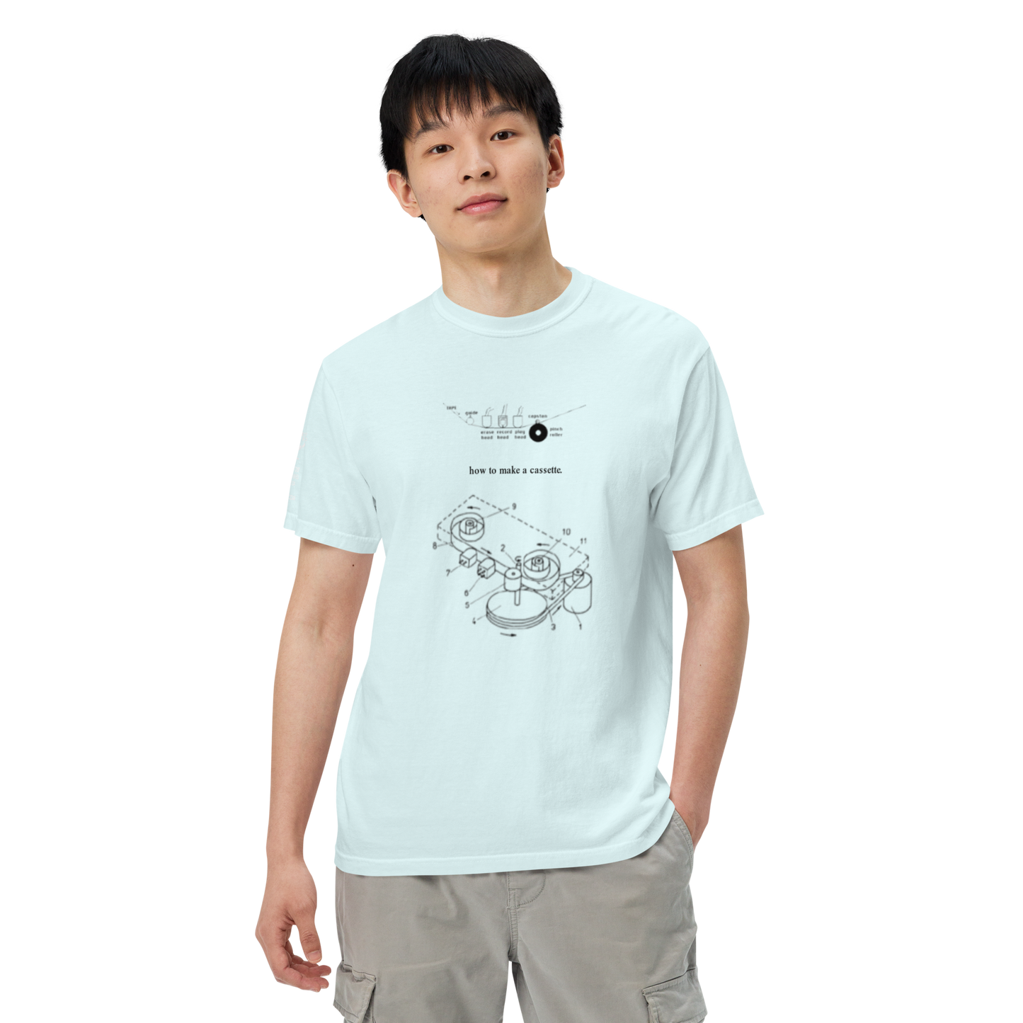 "how to make a cassette" tee ver. 1