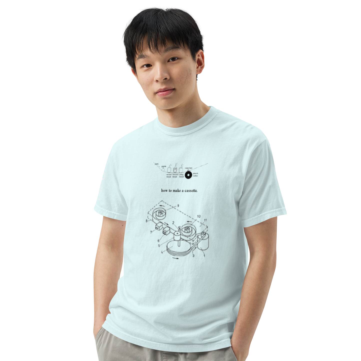 "how to make a cassette" tee ver. 1