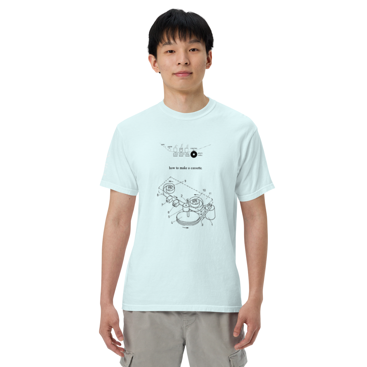 "how to make a cassette" tee ver. 1
