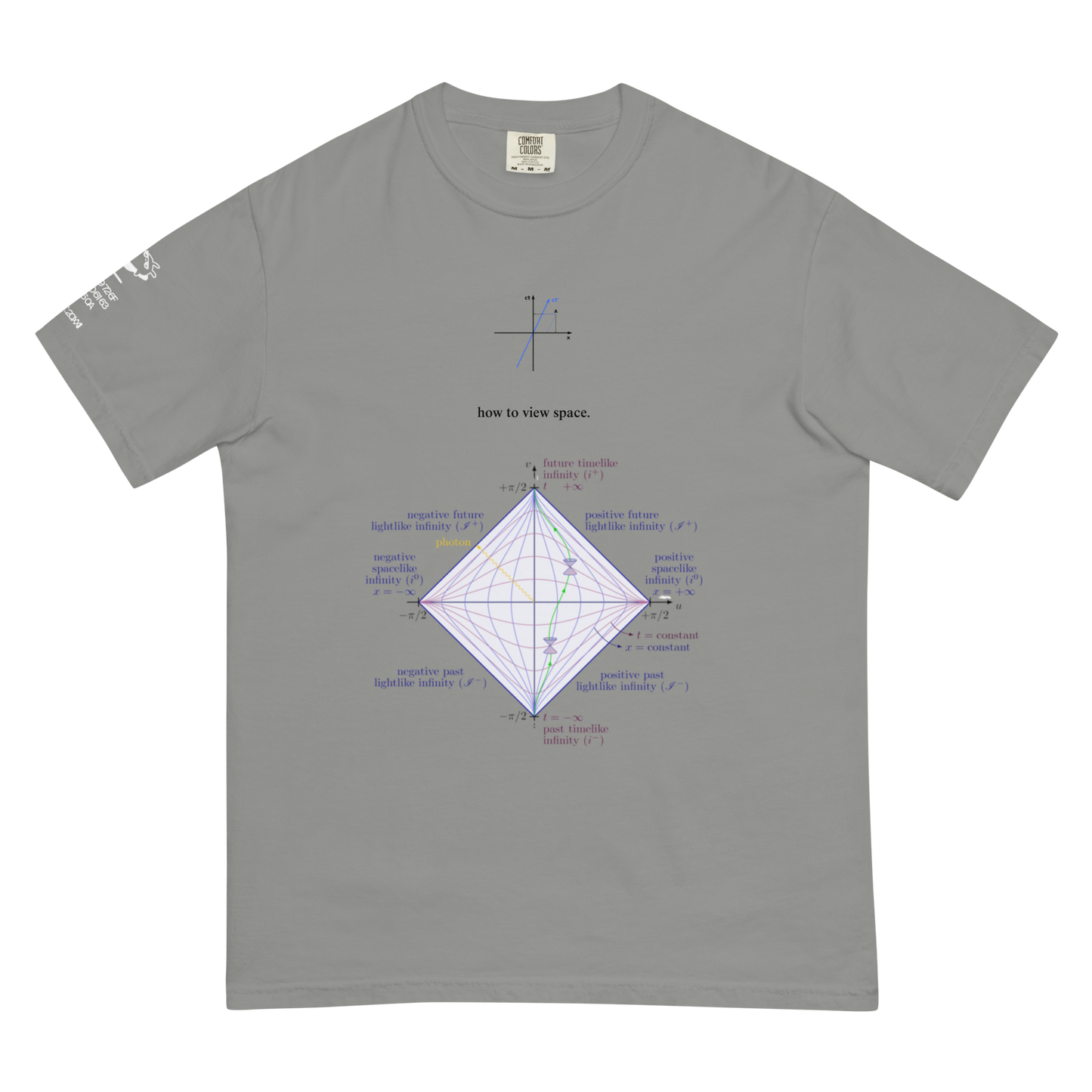 "how to view space" 001 tee