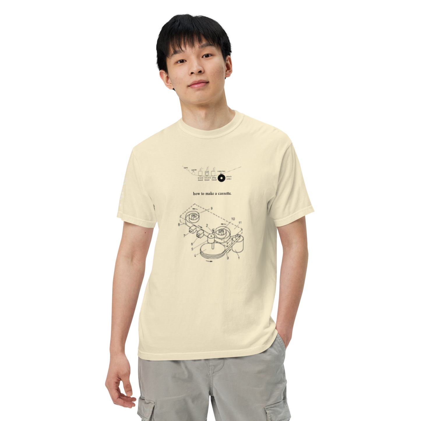 "how to make a cassette" tee ver. 1