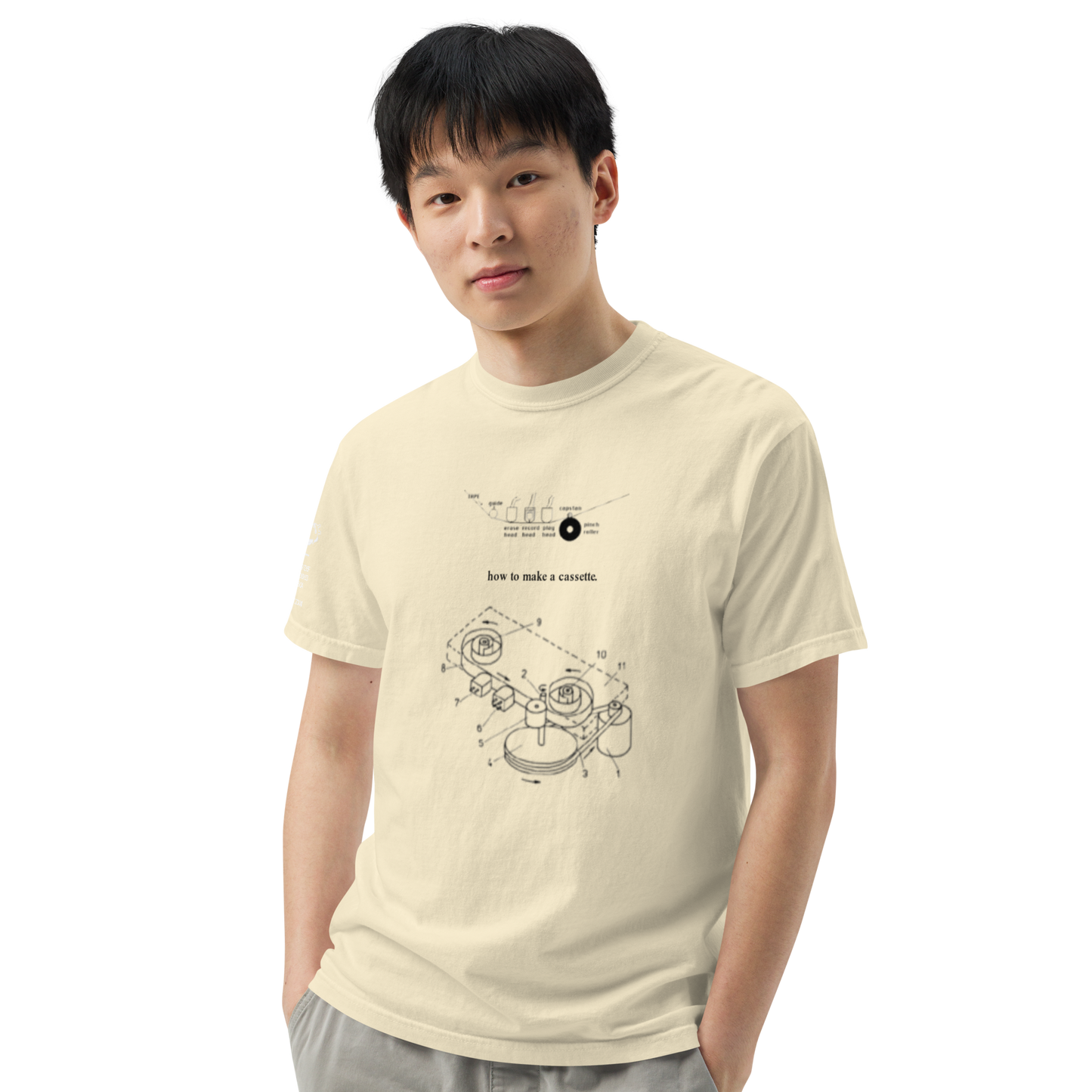 "how to make a cassette" tee ver. 1