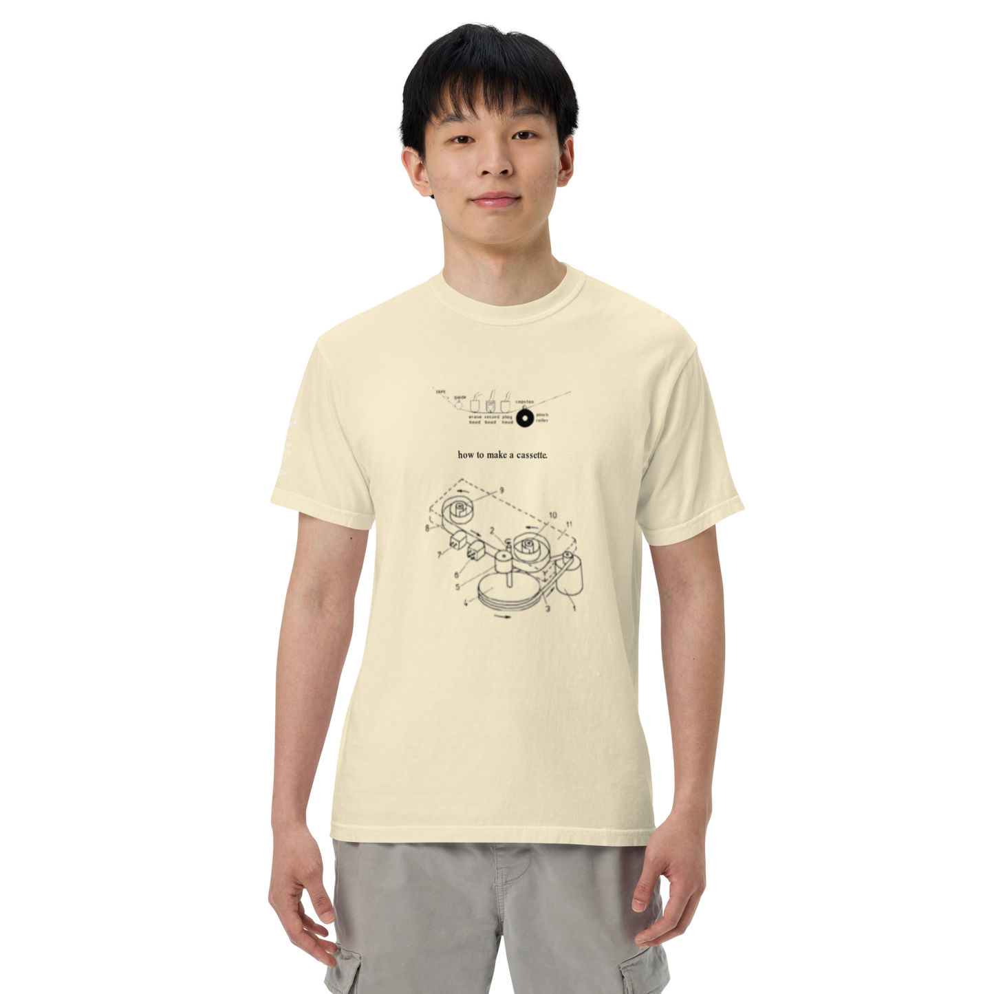 "how to make a cassette" tee ver. 1