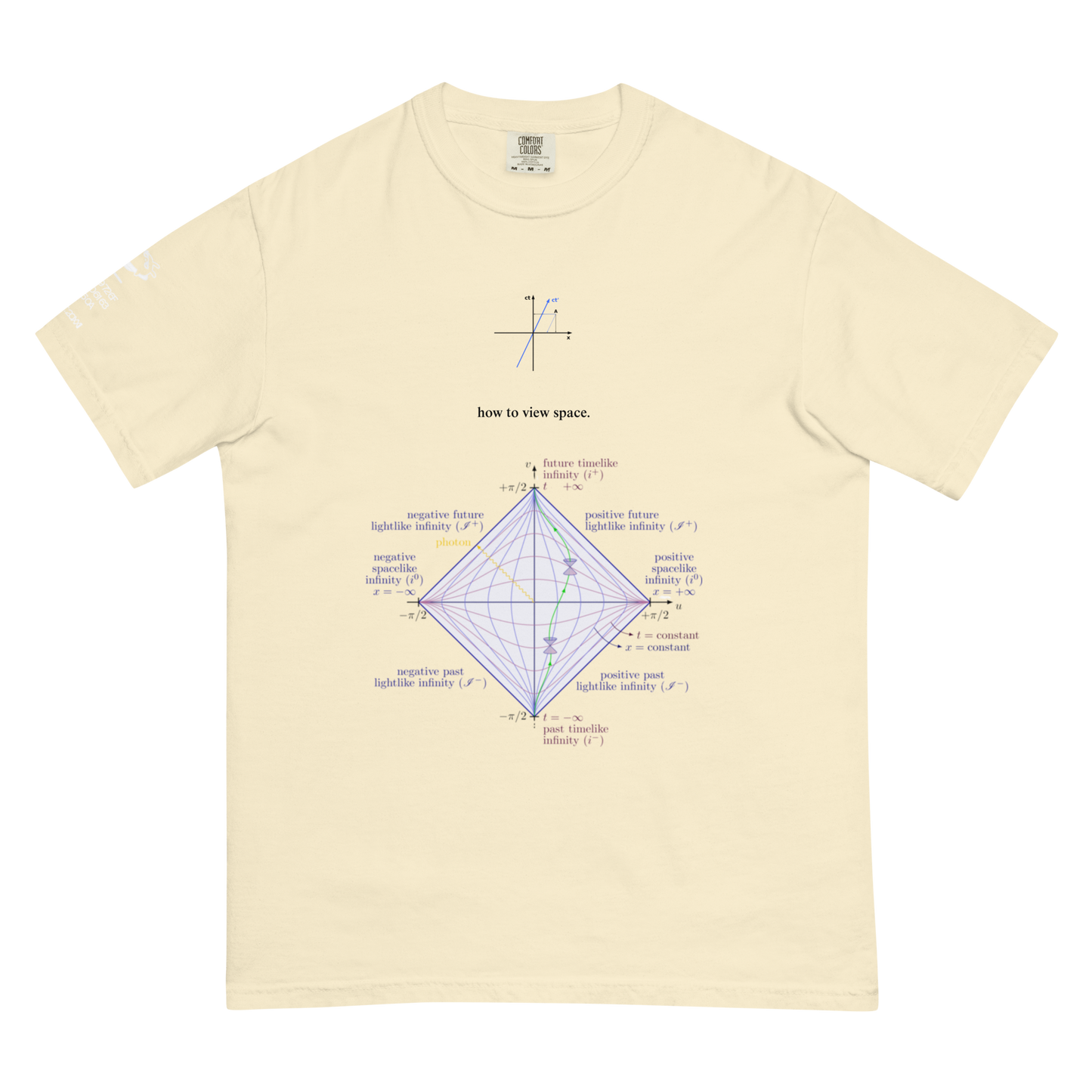 "how to view space" 001 tee