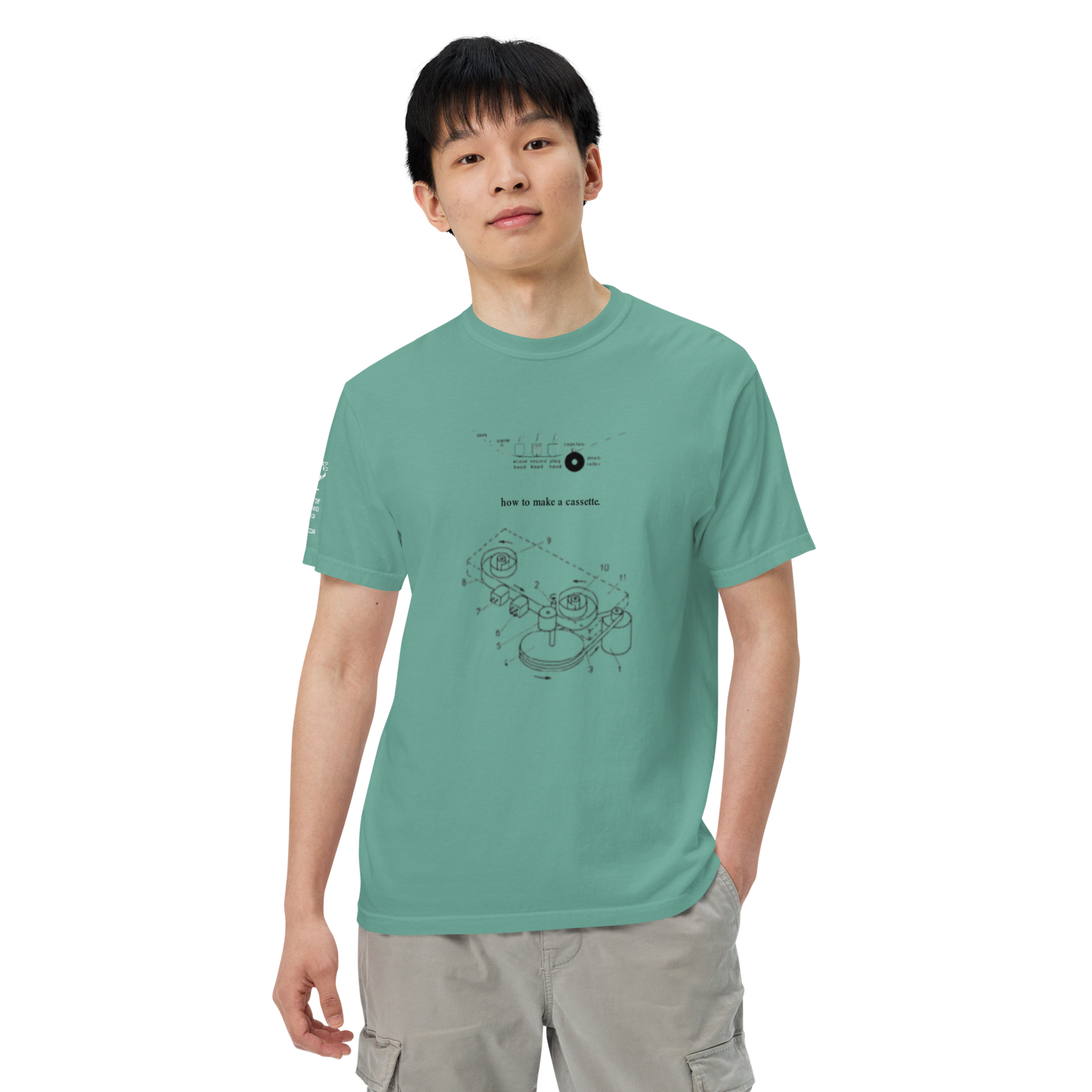 "how to make a cassette" tee ver. 1