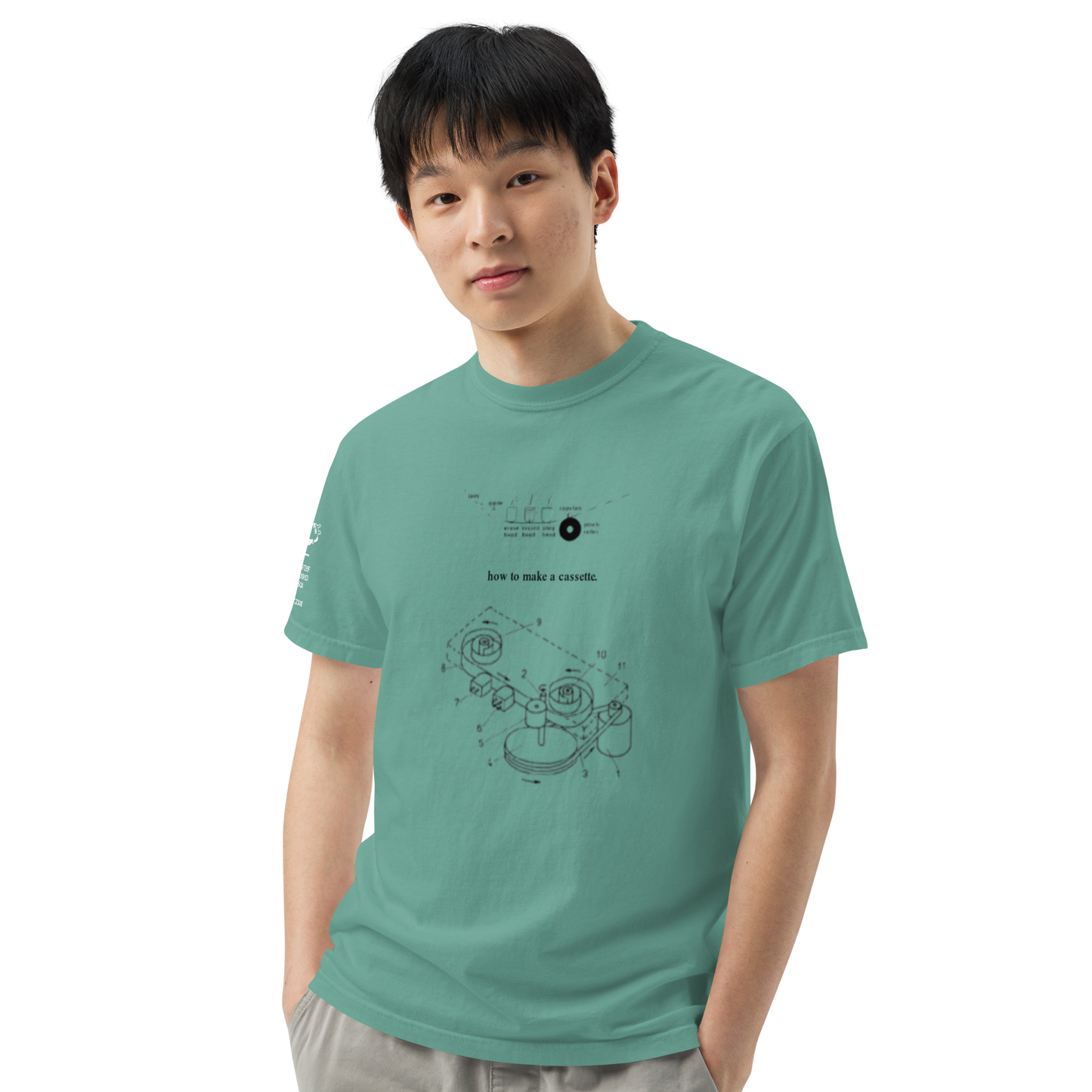"how to make a cassette" tee ver. 1