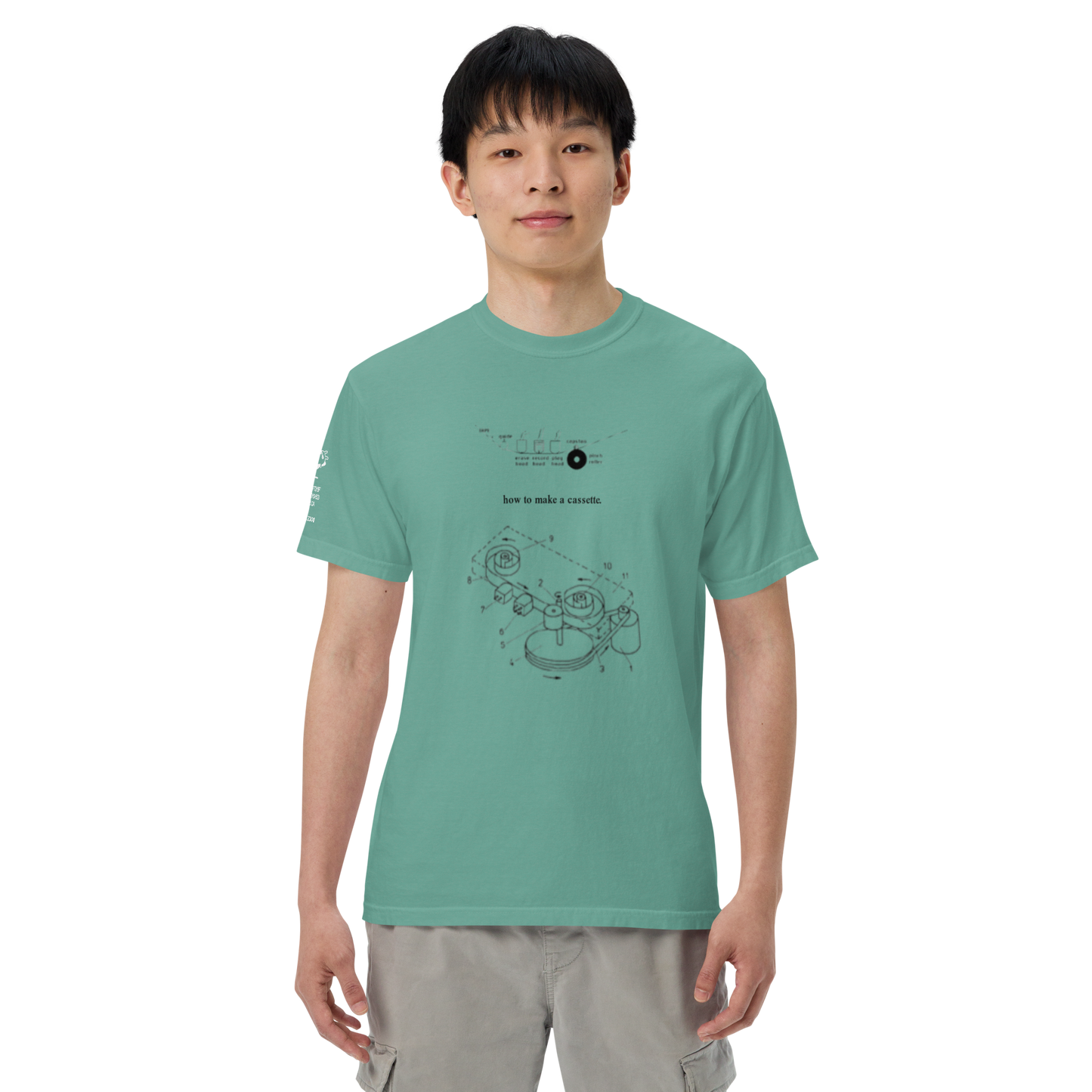 "how to make a cassette" tee ver. 1