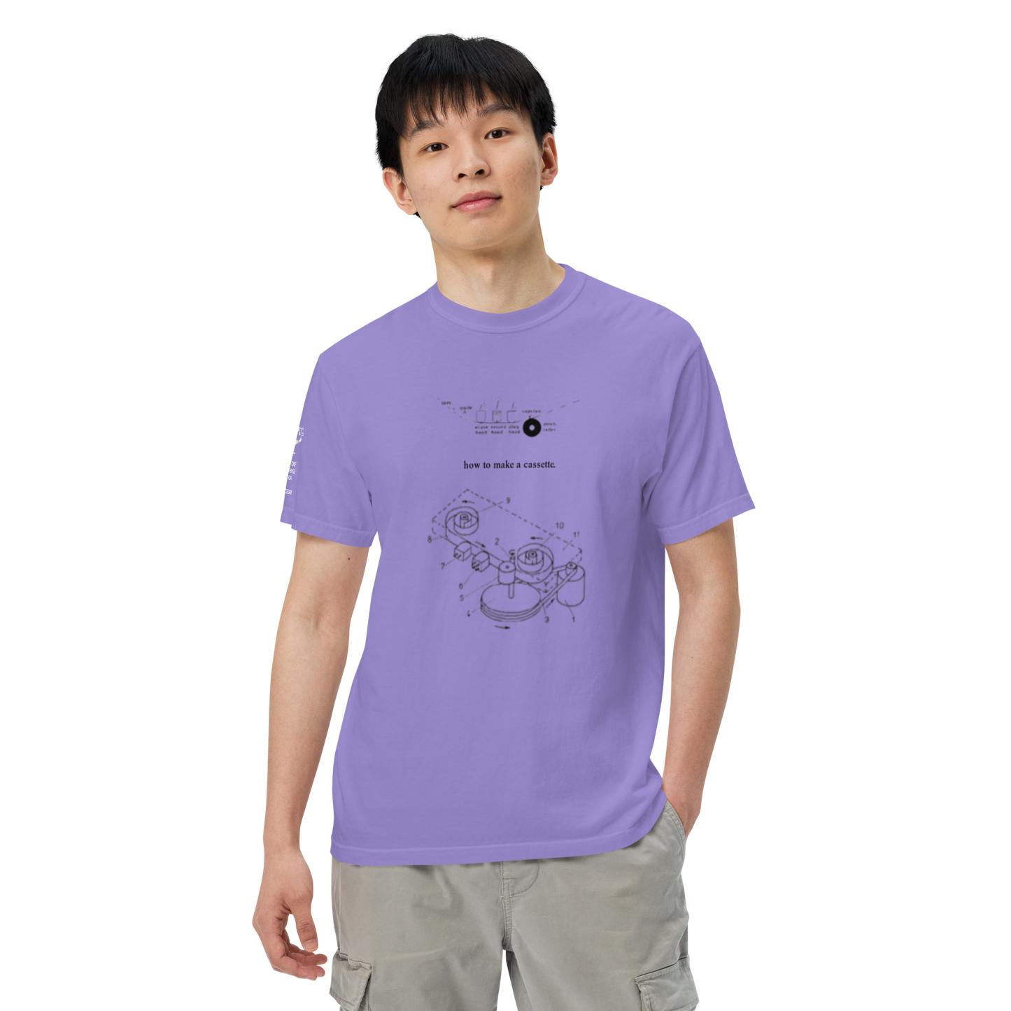 "how to make a cassette" tee ver. 1
