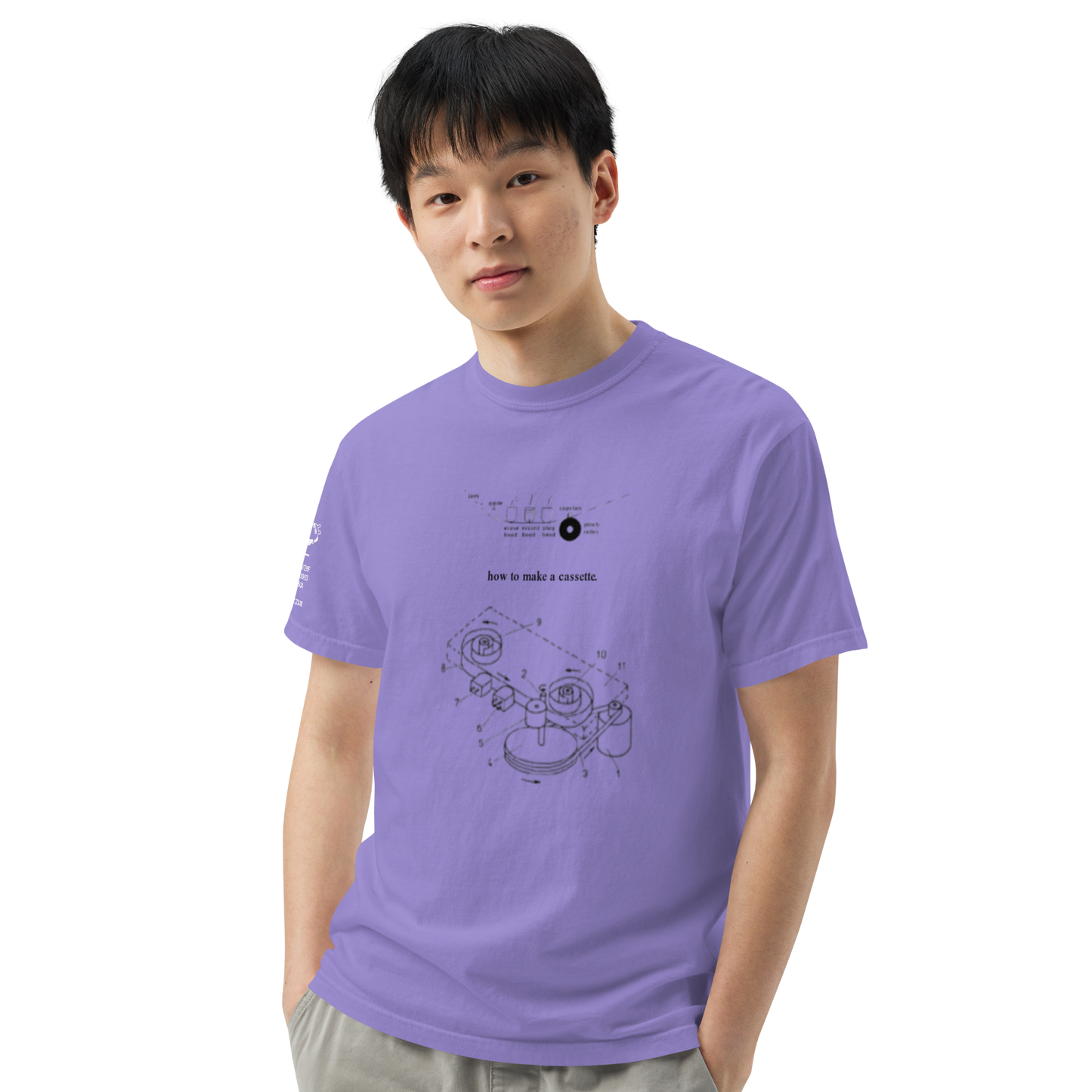 "how to make a cassette" tee ver. 1