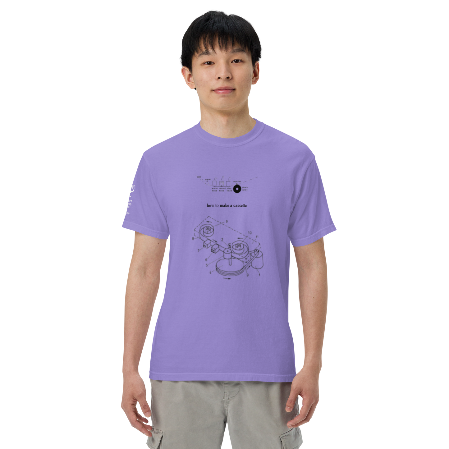 "how to make a cassette" tee ver. 1