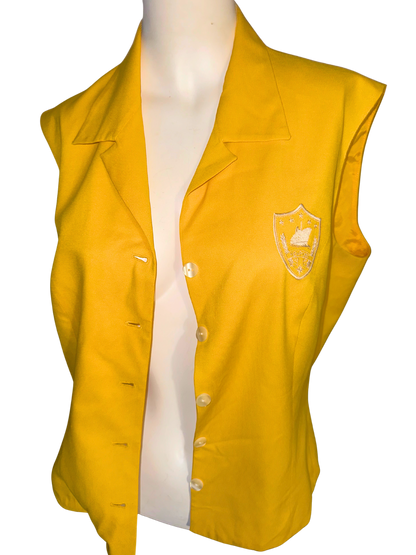 vintage gold vest