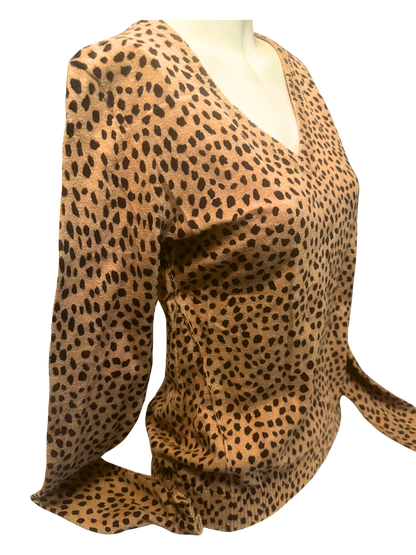 leopard knit sweater