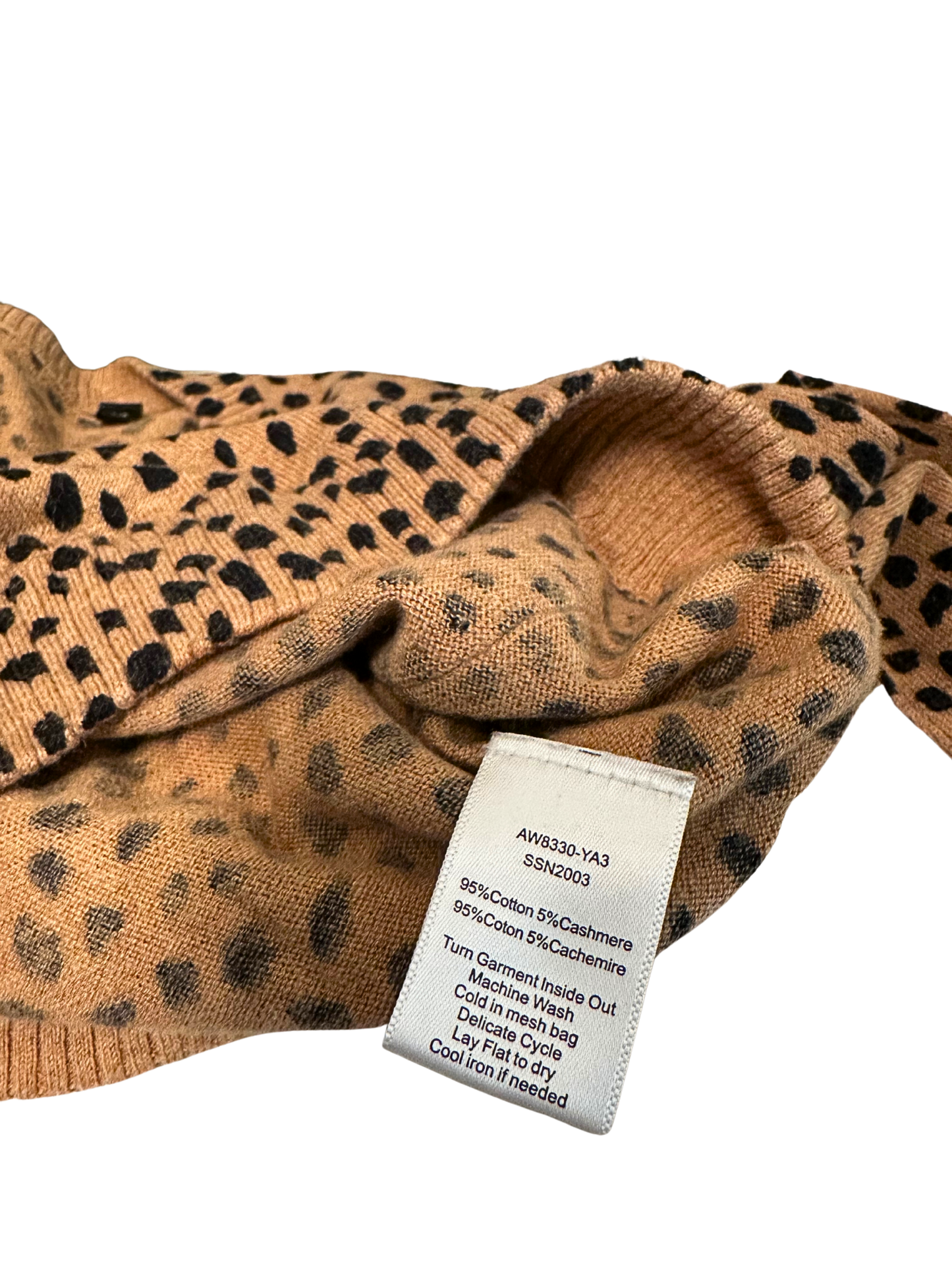 leopard knit sweater