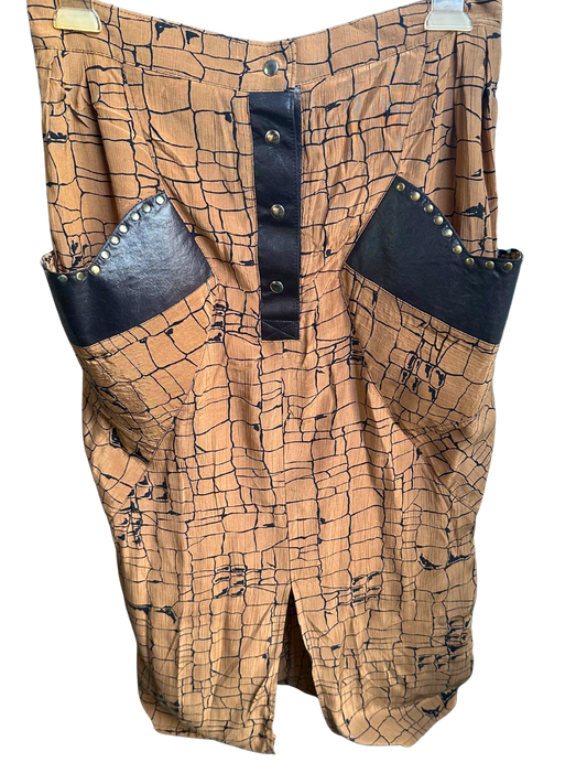 vintage studded skirt