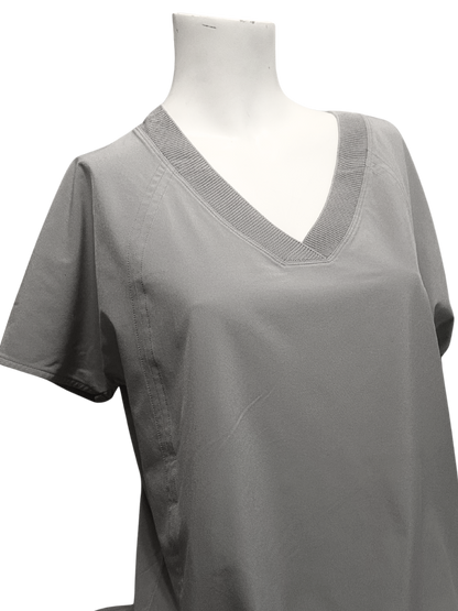 gray workout travel top