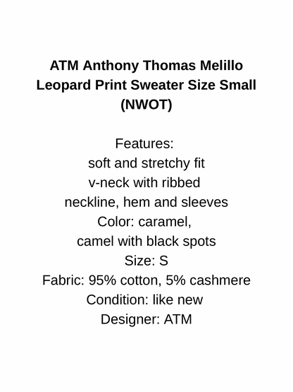 leopard knit sweater