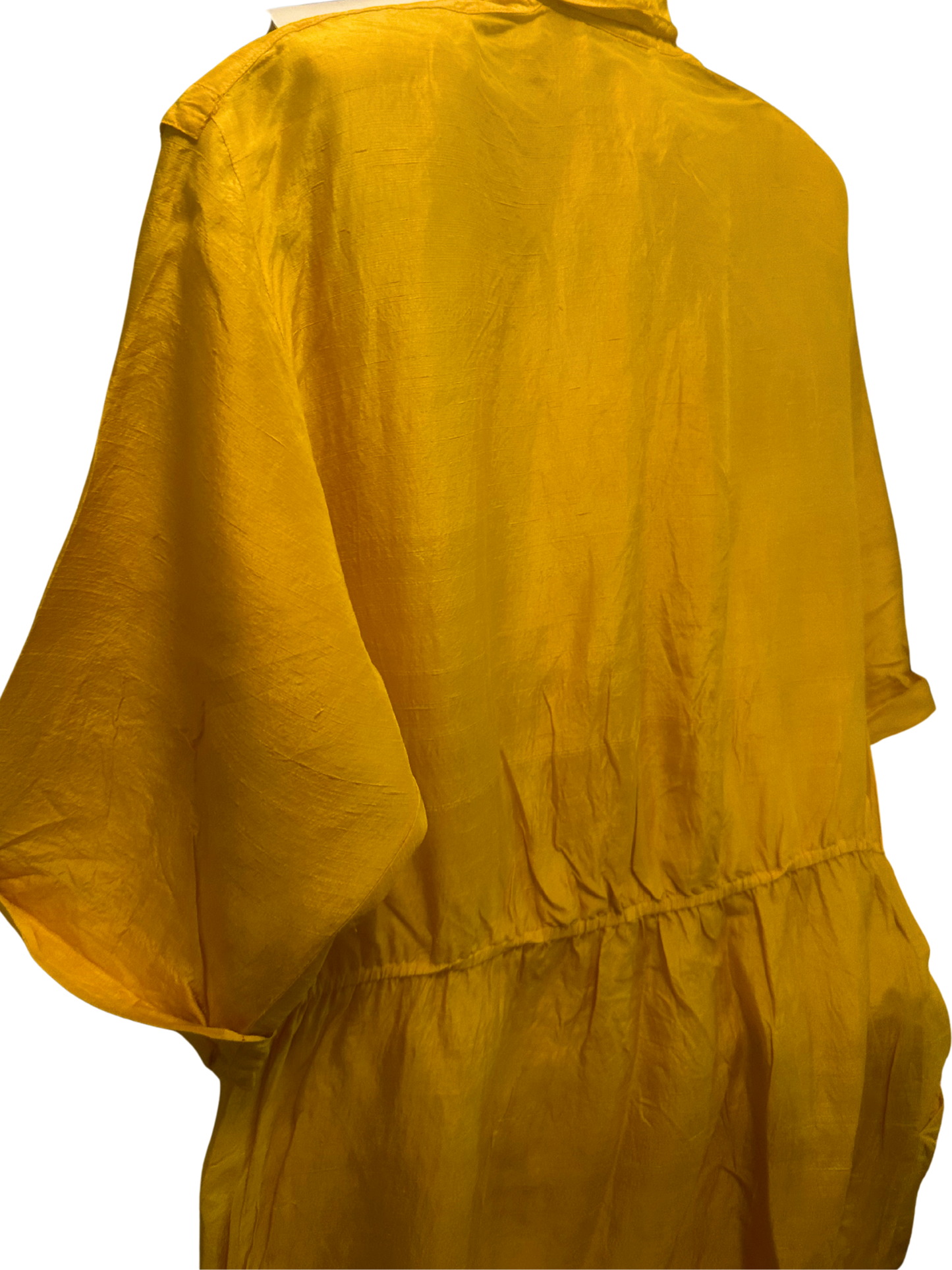 vintage silk gold dress