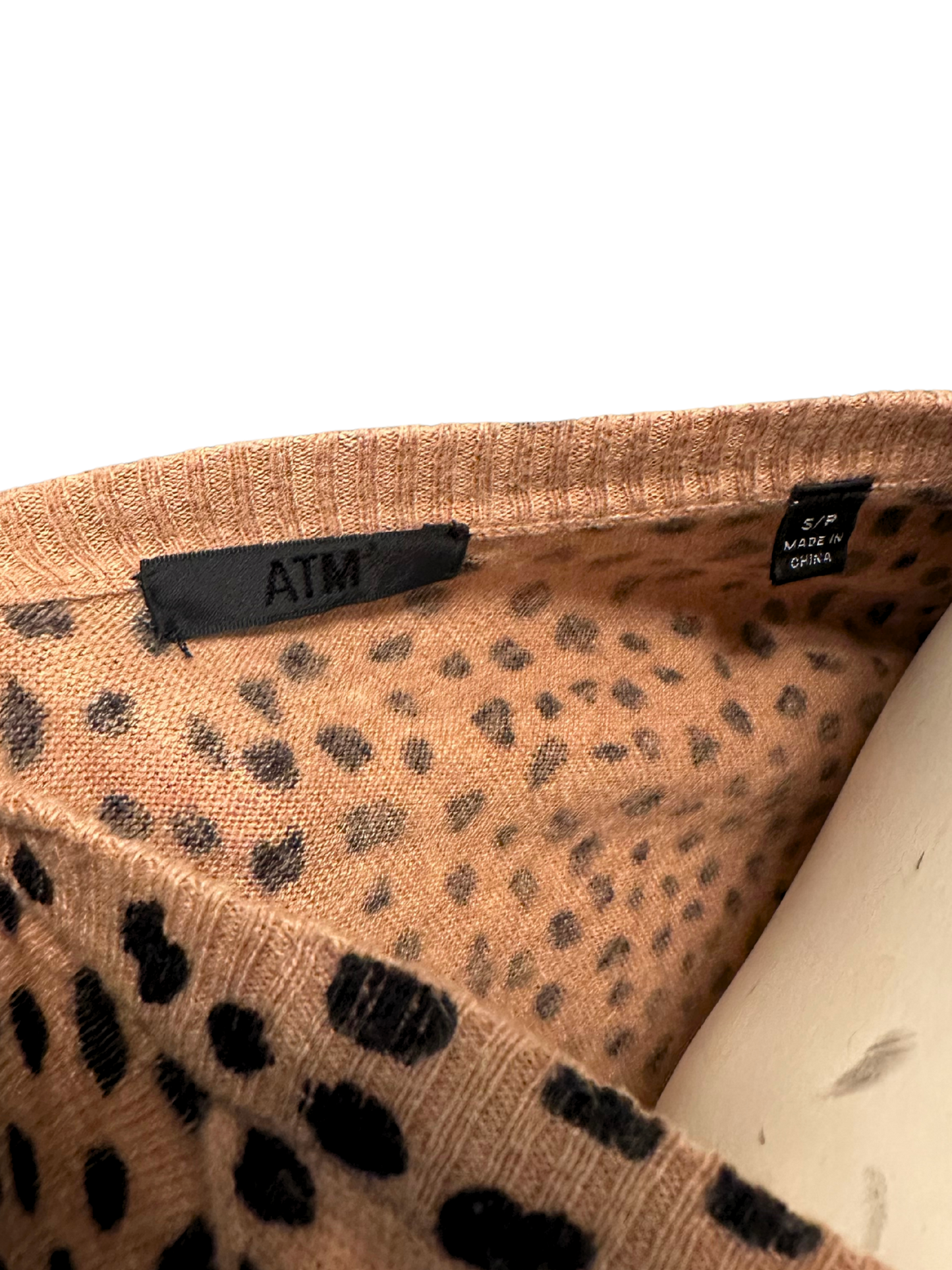 leopard knit sweater