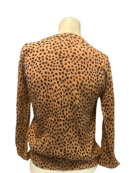 leopard knit sweater
