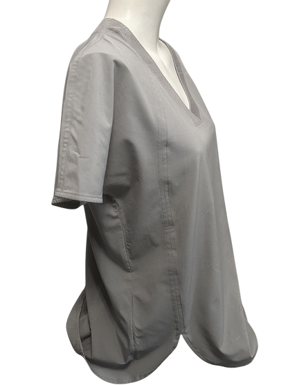 gray workout travel top