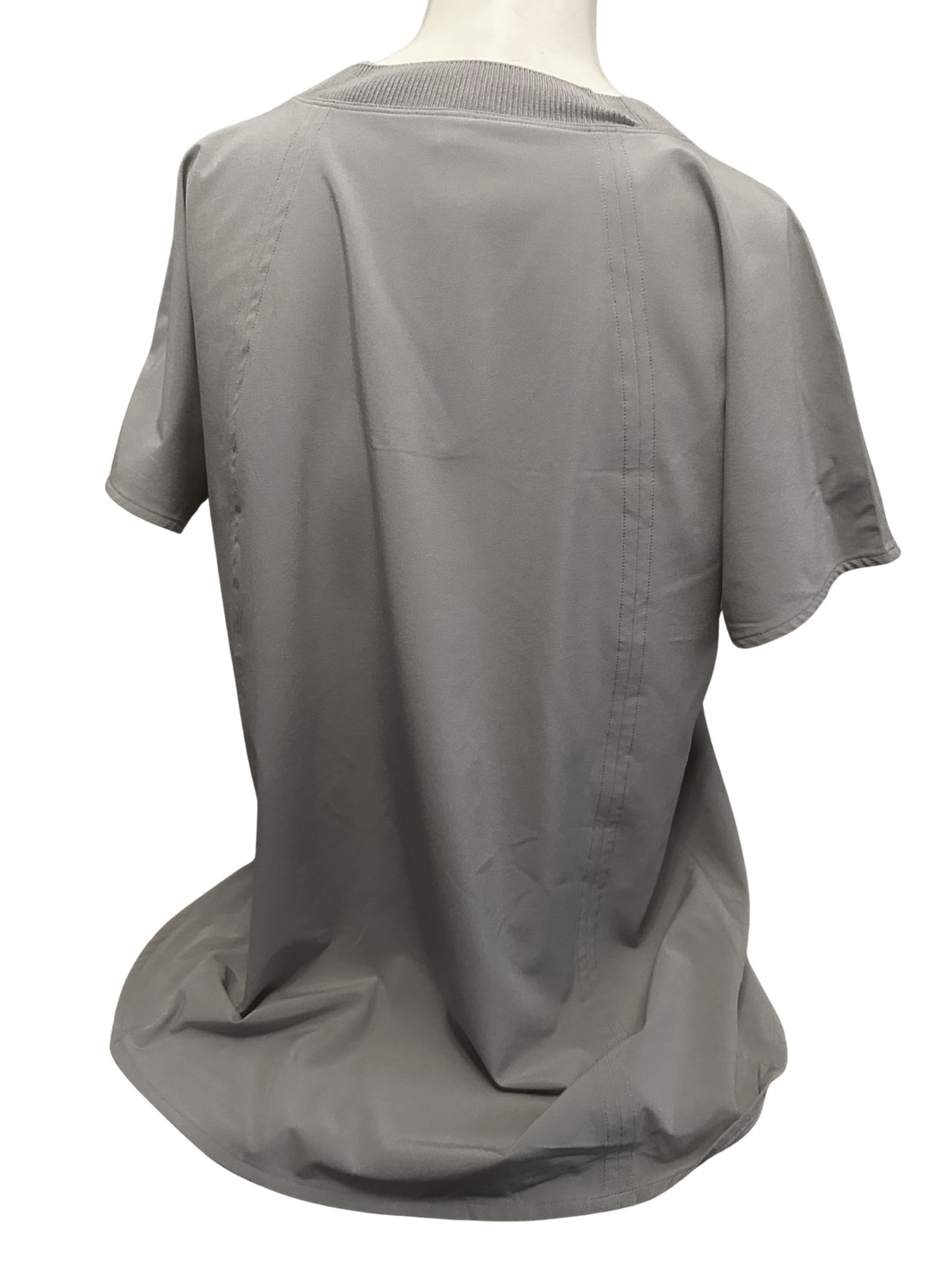 gray workout travel top