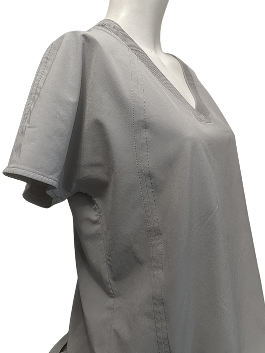 gray workout travel top