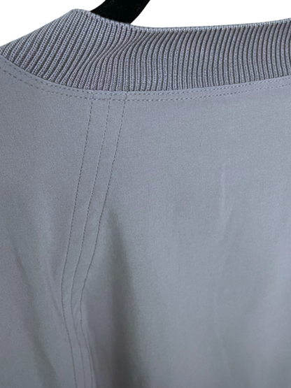 gray workout travel top