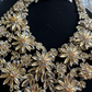 crystal floral necklace